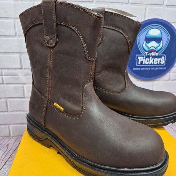 Herman Survivors Plower Waterproof Pull On Work Boots Steel Toe Men's Sz 10 1/2 - Picture 2 of 5